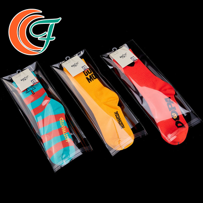 Self Adhesive OPP Packaging Bag Anti Fog Clear BOPP Socks Ziplock