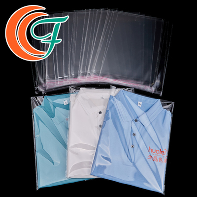 Tas Kemasan OPP Poli Transparan Tinggi Tas Ziplock Pakaian yang Dapat Ditutup Kembali