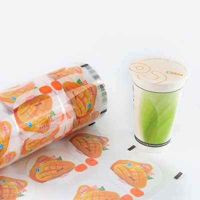 Minuman Cangkir Panas Penutup PET Film Panas Penutup Minuman Ramah Lingkungan Kemasan