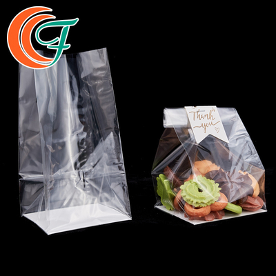 Penutup Panas Penyimpanan Makanan Kantong Kemasan OPP Bagian Bawah Lemparan Bagian Bawah Kantong Plastik OPP